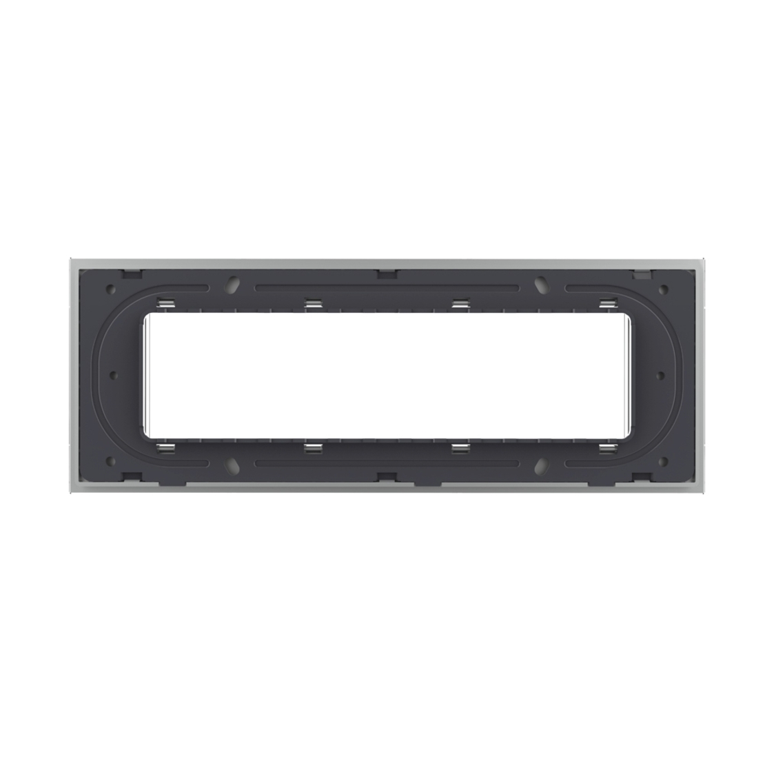 Rama din sticla Livolo standard Italian 6/7 module - Serie noua, gri