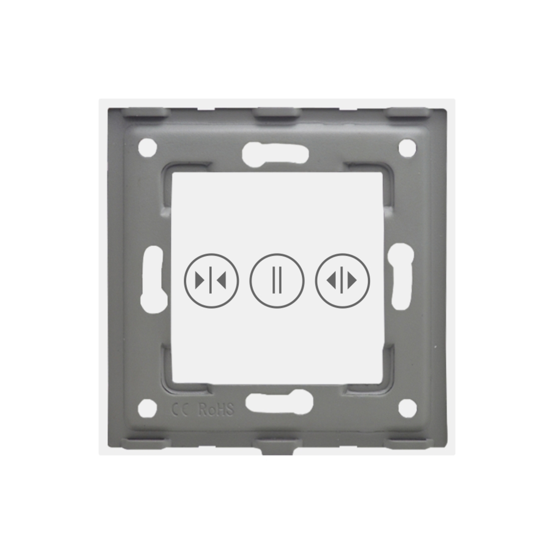 Panou Intrerupator Draperii cu Touch Din Sticla LUXION, alb