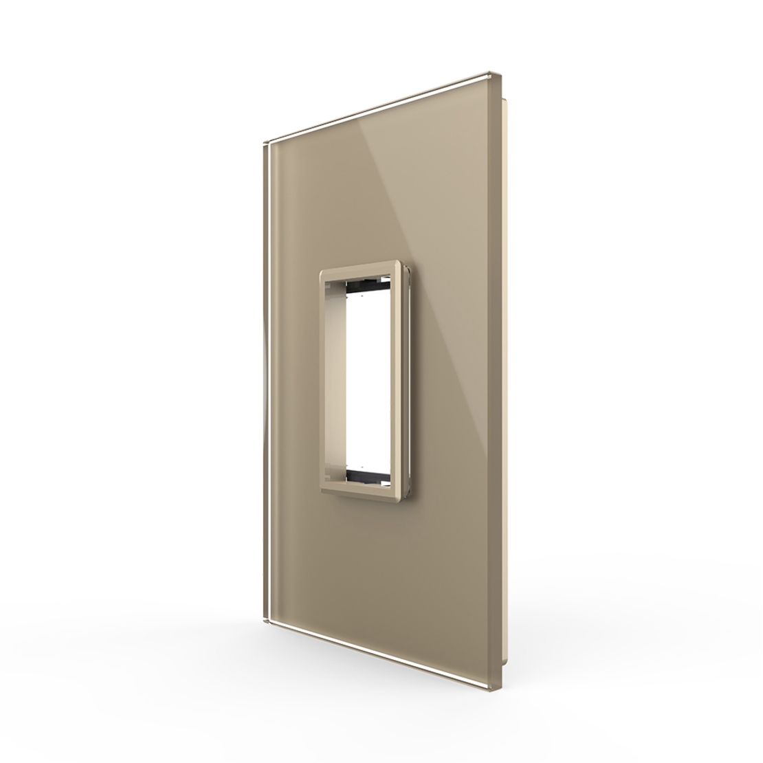 Rama din sticla Livolo standard Italian 1 modul - Serie noua, auriu