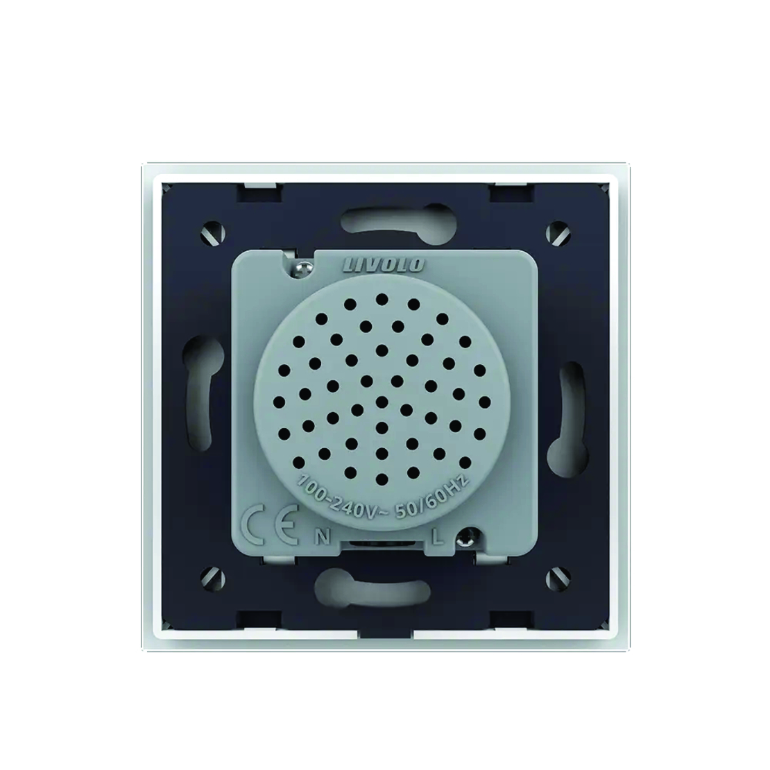 Boxa Bluetooth Livolo cu Rama din Sticla, alb