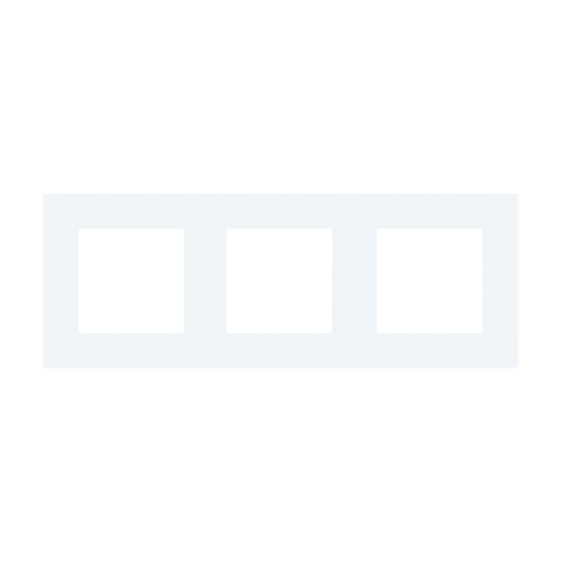 Rama Tripla LUXION Din Sticla, alb