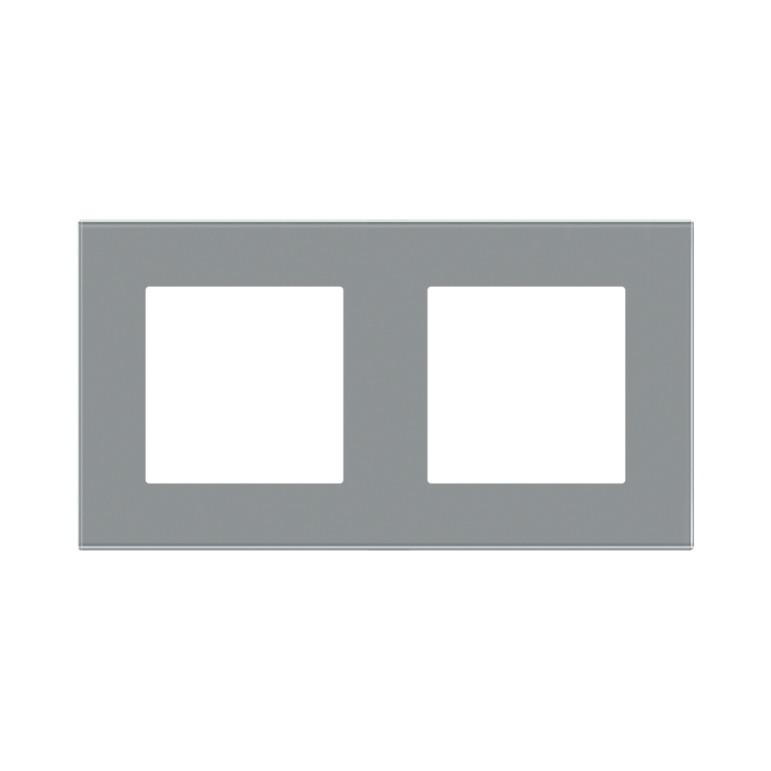 Rama Dubla LUXION Din Sticla, gri