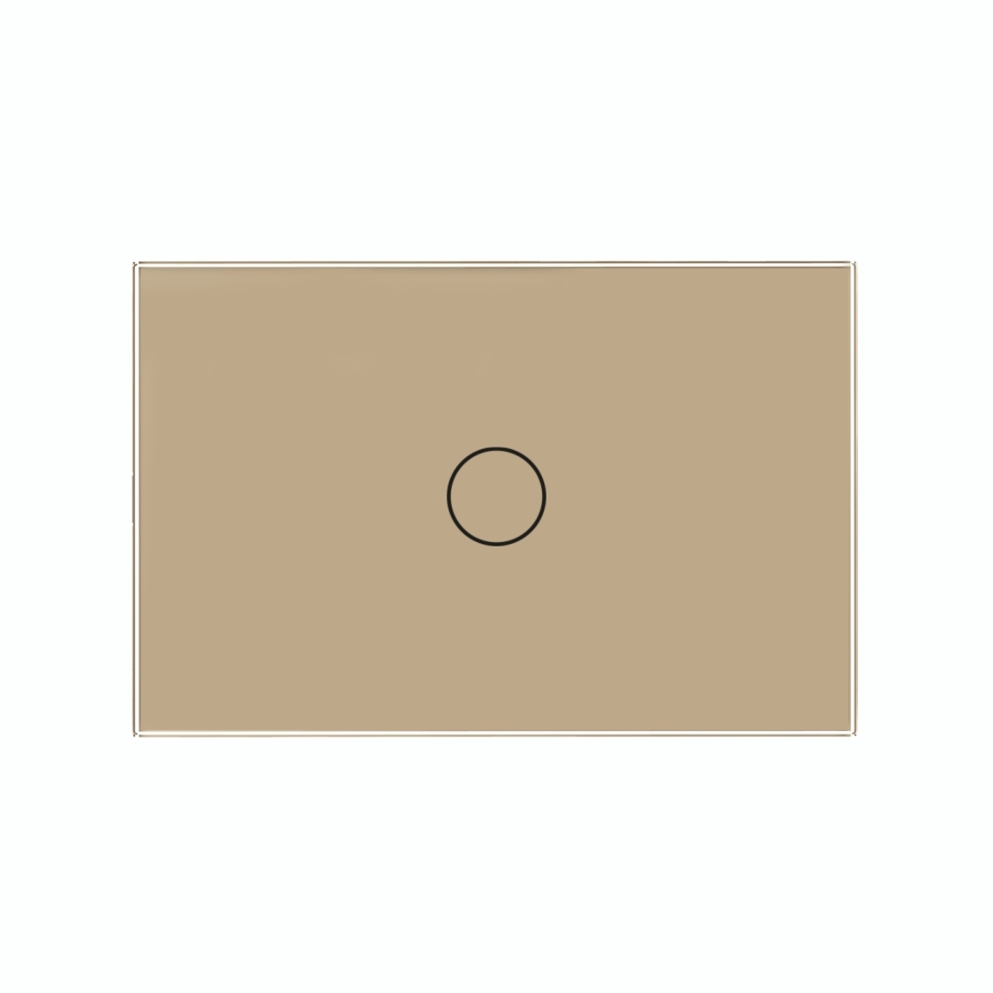 Intrerupator Simplu Cap Scara / Cruce Wi-Fi cu Touch LIVOLO, standard italian – Serie Noua, auriu