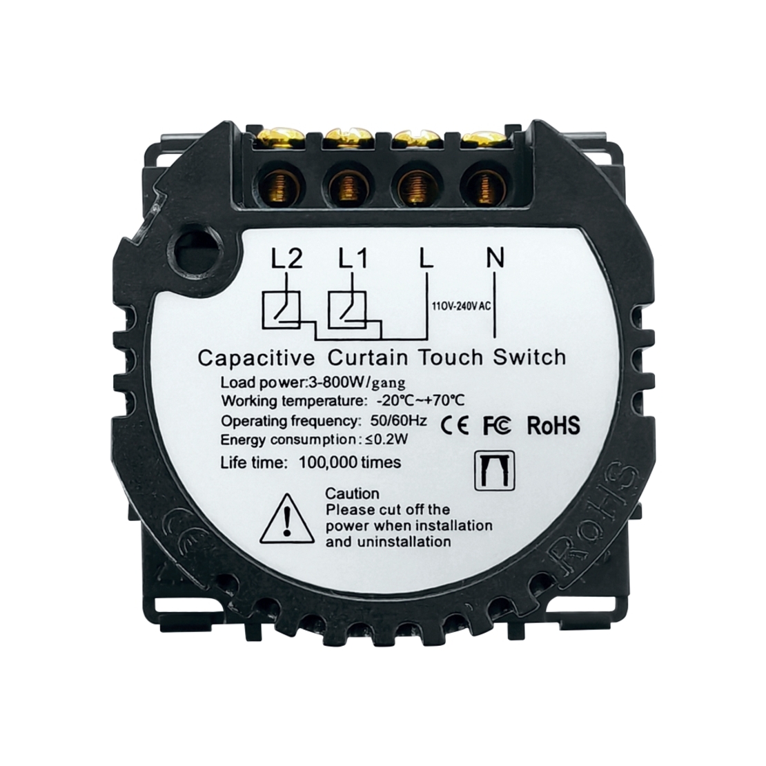 Modul Intrerupator Draperie cu Touch LUXION