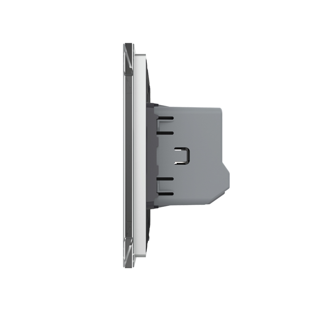 Intrerupator Simplu Cap / Cruce Wi-Fi cu Touch LIVOLO – Serie Noua, gri