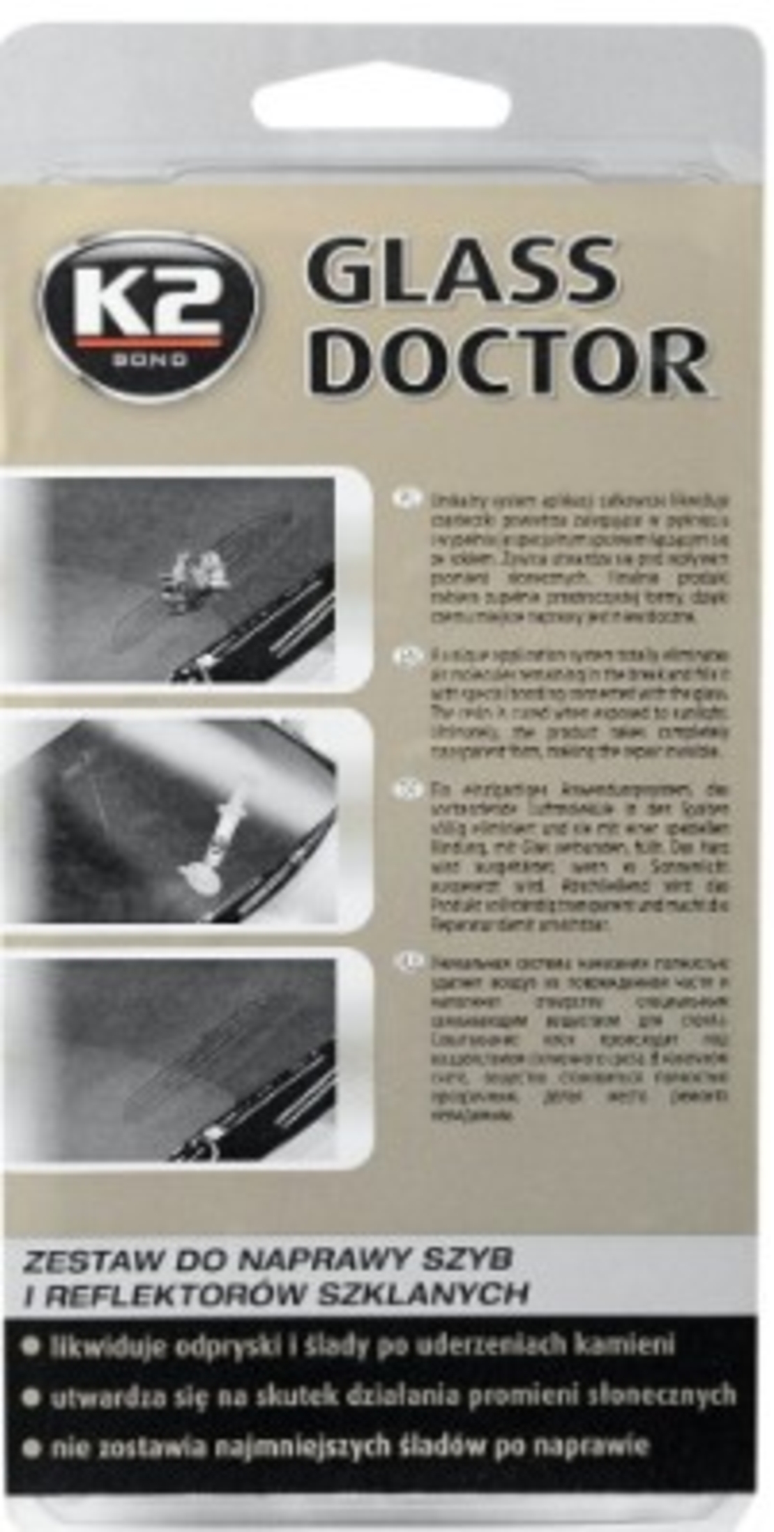 GLASS DOCTOR - Kit reparatii parbrize, geamuri, faruri