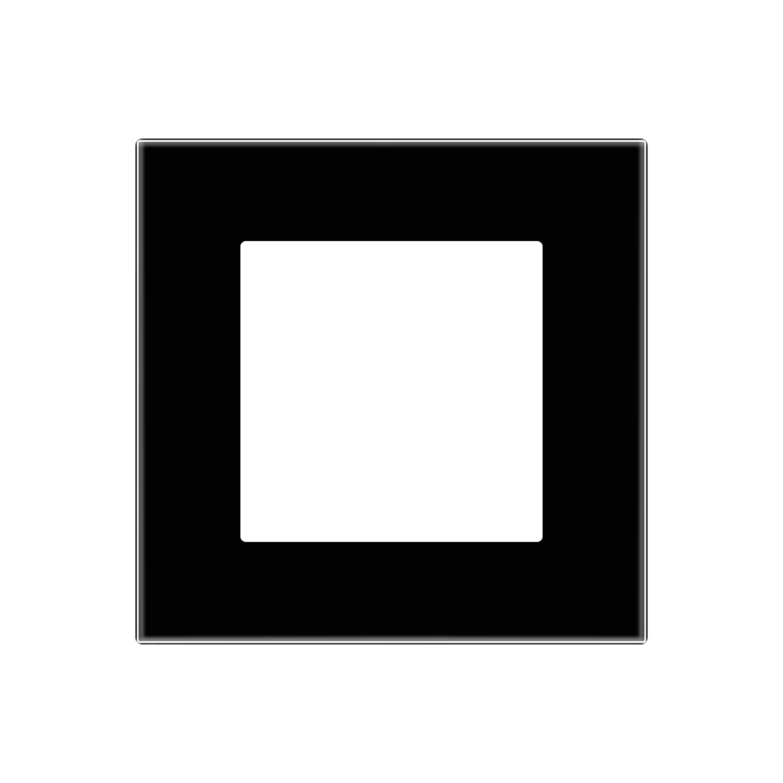 Rama Simpla LUXION Din Sticla, negru