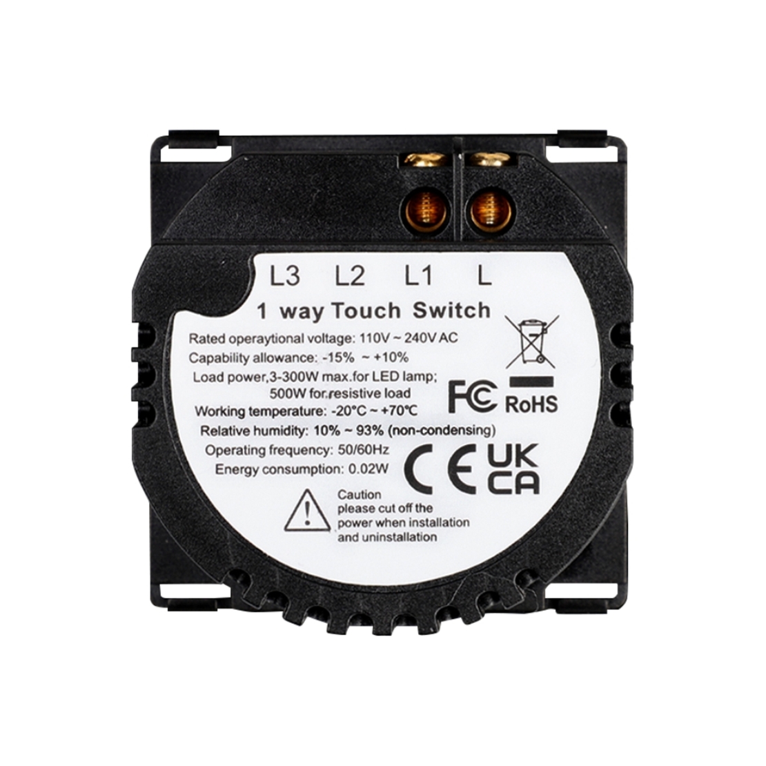 Modul Intrerupator Simplu din Silicon cu Touch LUXION