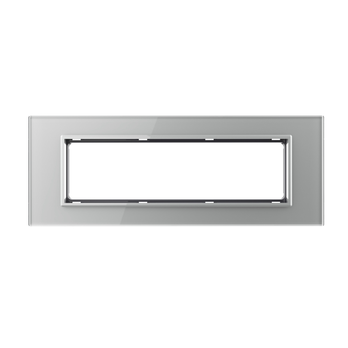 Rama din sticla Livolo standard Italian 6/7 module - Serie noua, gri