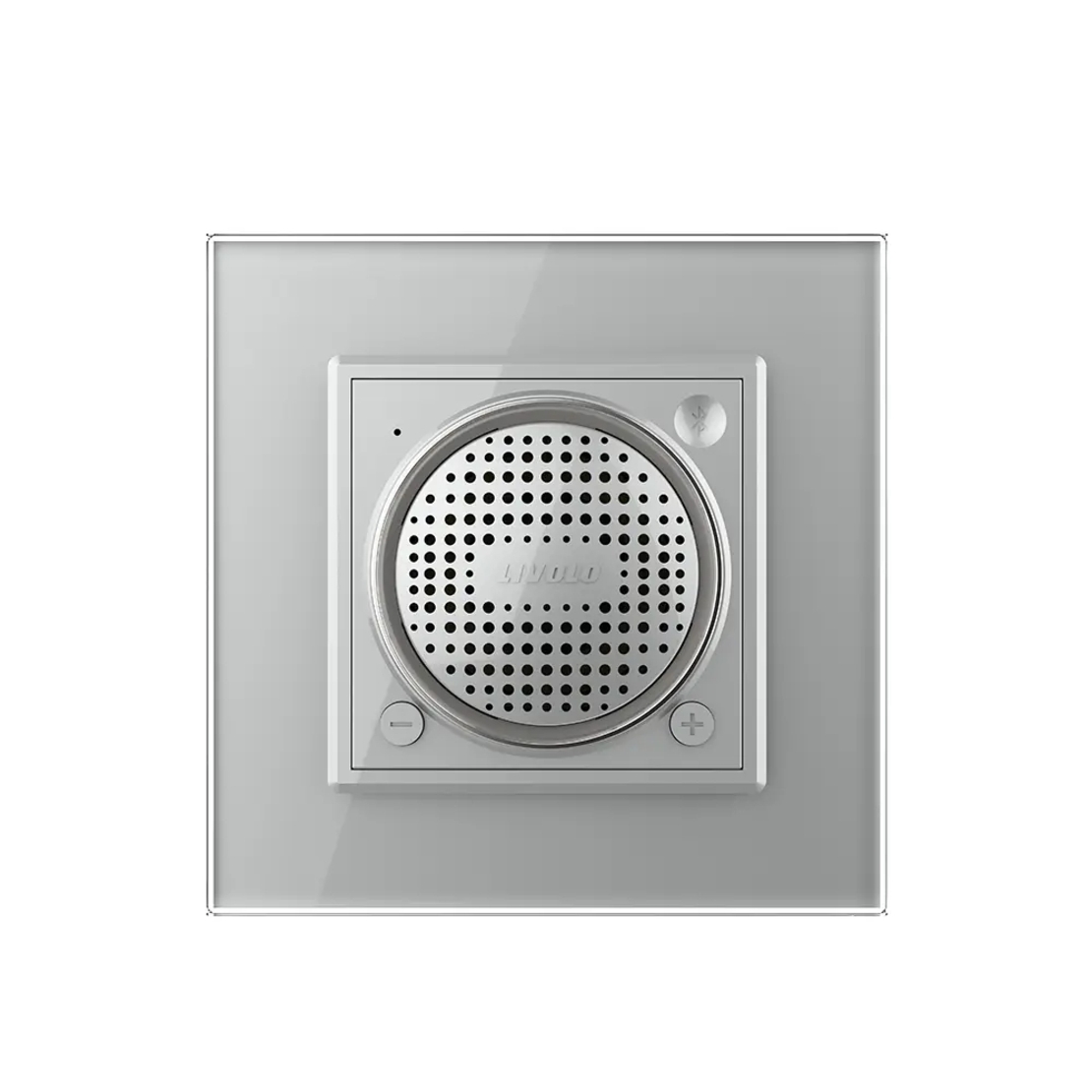 Boxa Bluetooth Livolo cu Rama din Sticla, gri