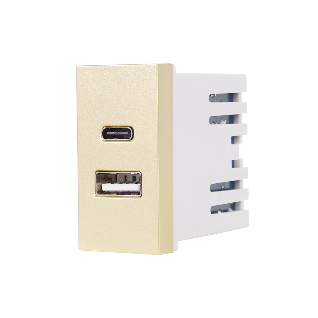 Modul Priza USB A+C 1M LUXION, Standard Italian, auriu