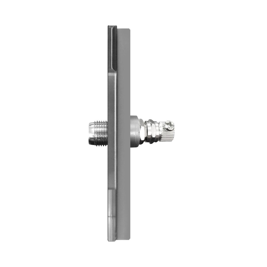 Priza TV Satelit cu Rama din Sticla LUXION, gri