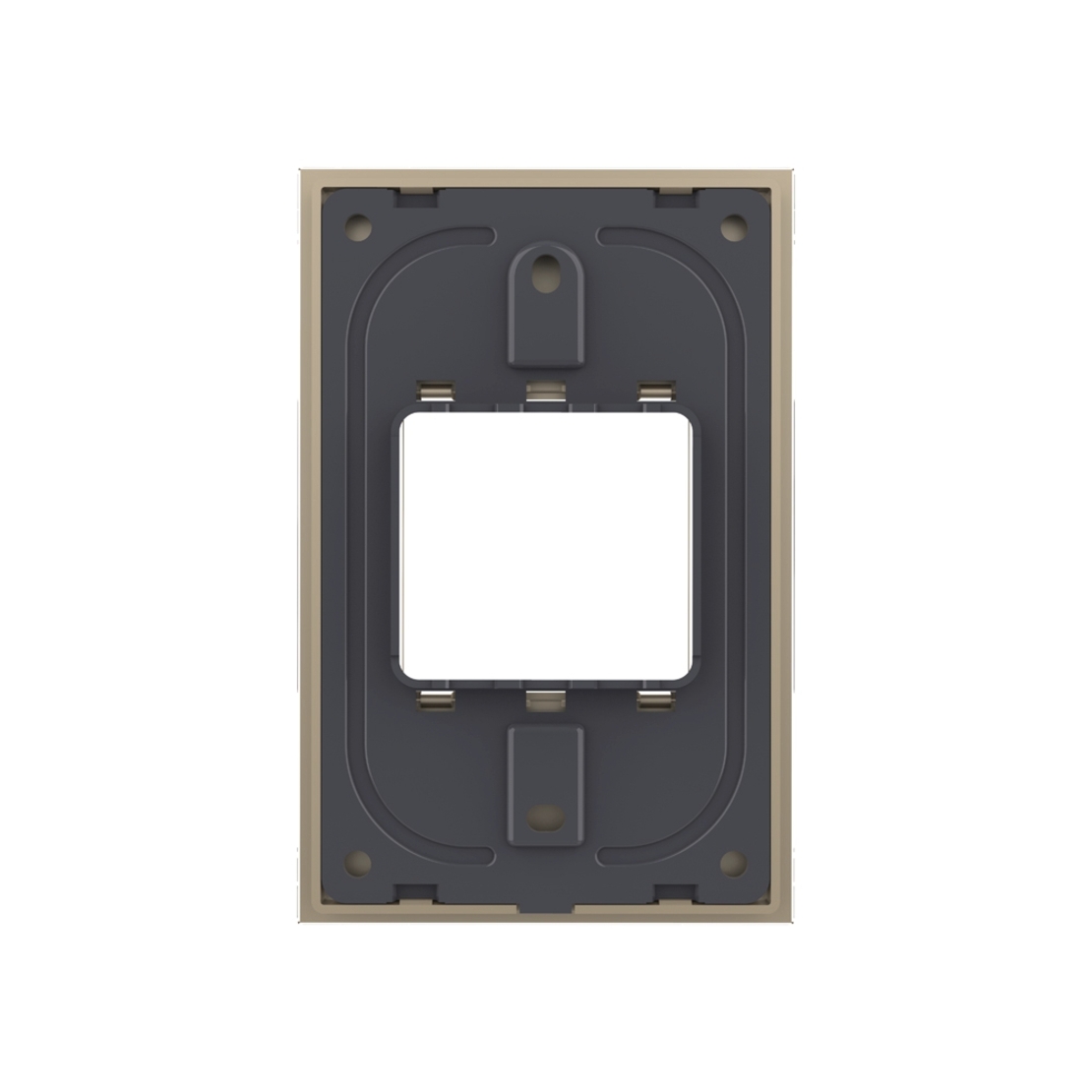 Rama din sticla Livolo standard Italian 2 module - Serie noua, auriu