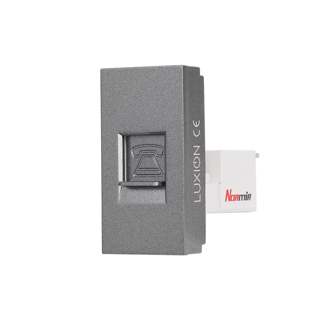 Modul Priza Telefon 1M LUXION, Standard Italian, gri