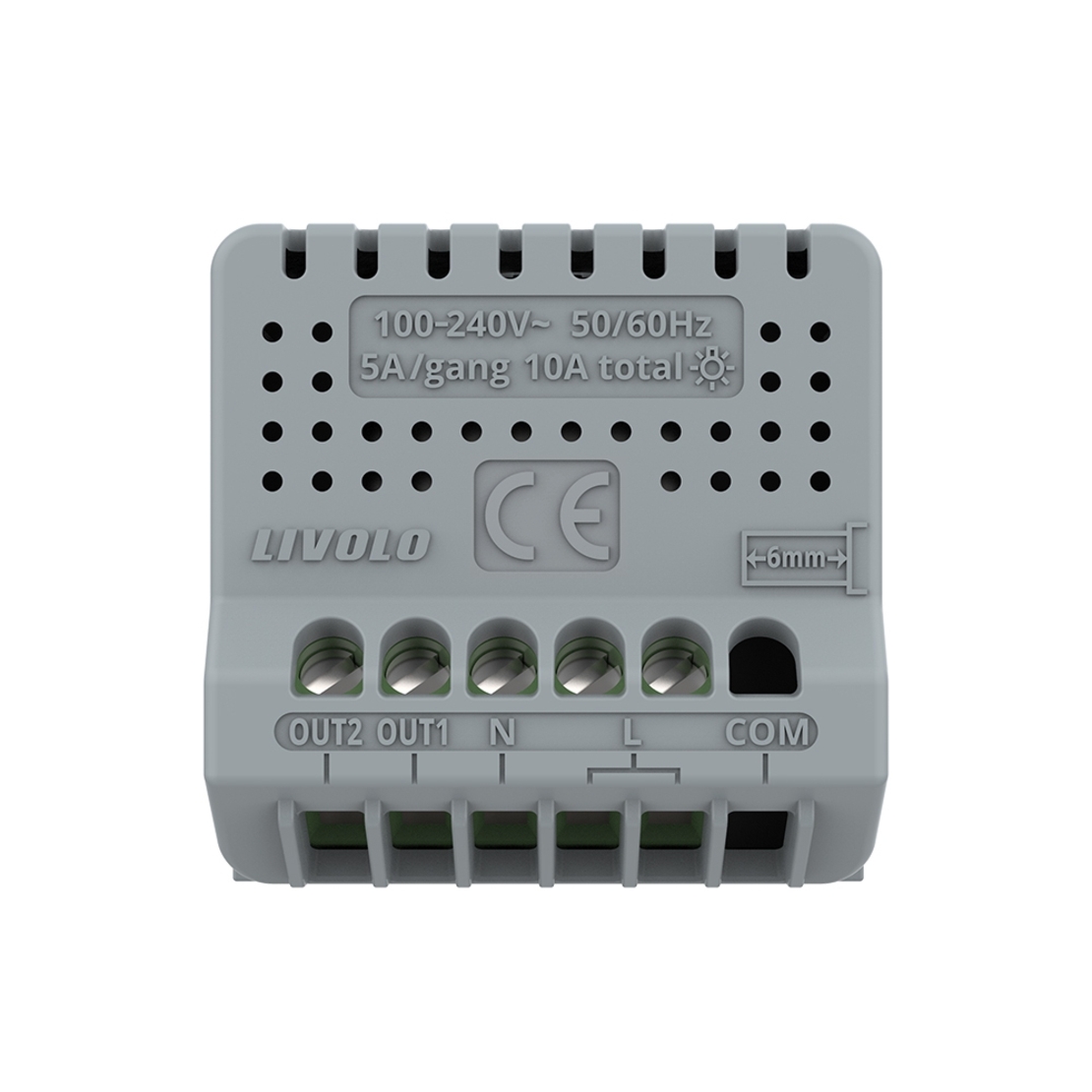 Modul Intrerupator Dublu Wi-Fi cu Touch LIVOLO – Serie Noua, alb