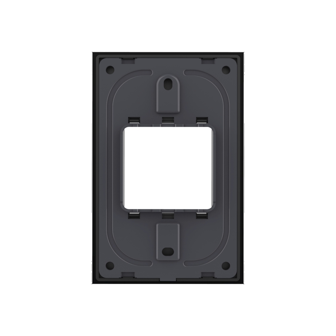 Rama din sticla Livolo standard Italian 2 module - Serie noua, negru