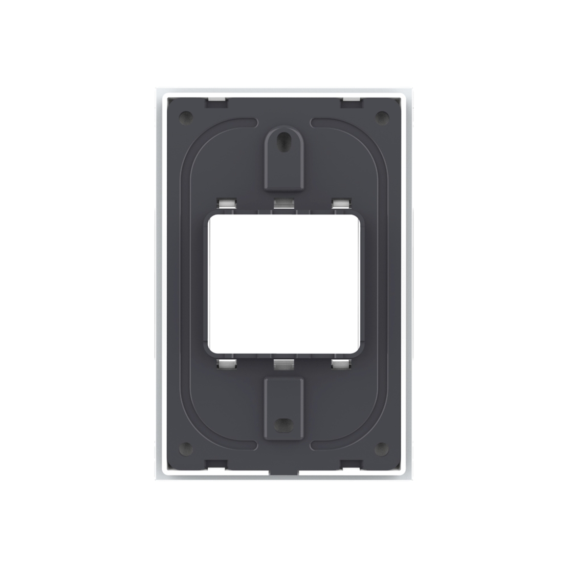 Rama din sticla Livolo standard Italian 2 module - Serie noua, alb