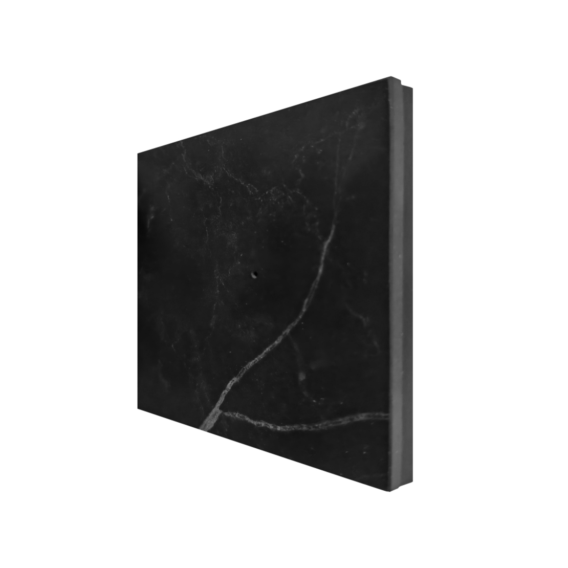 Panou Intrerupator Simplu cu Touch din Marmura LUXION, negru