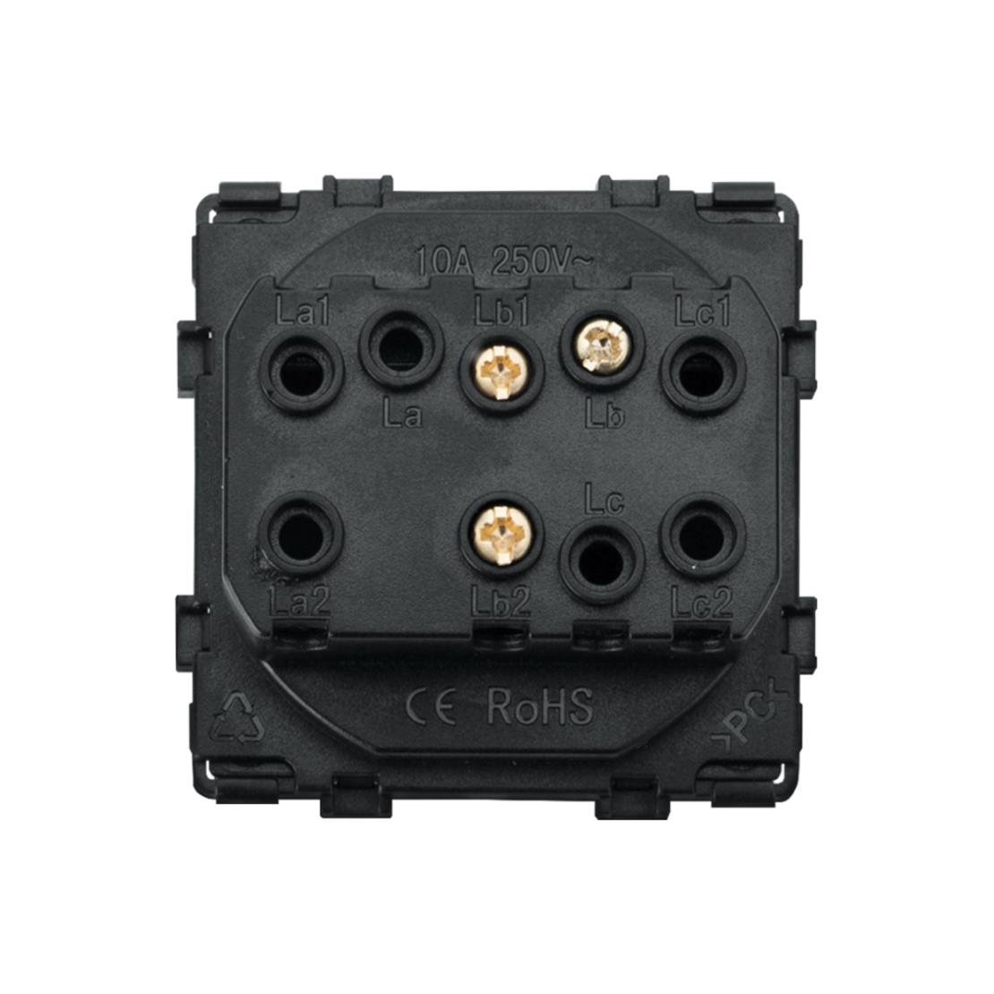 Modul Intrerupator Simplu Cap Scara Mecanic LUXION, negru