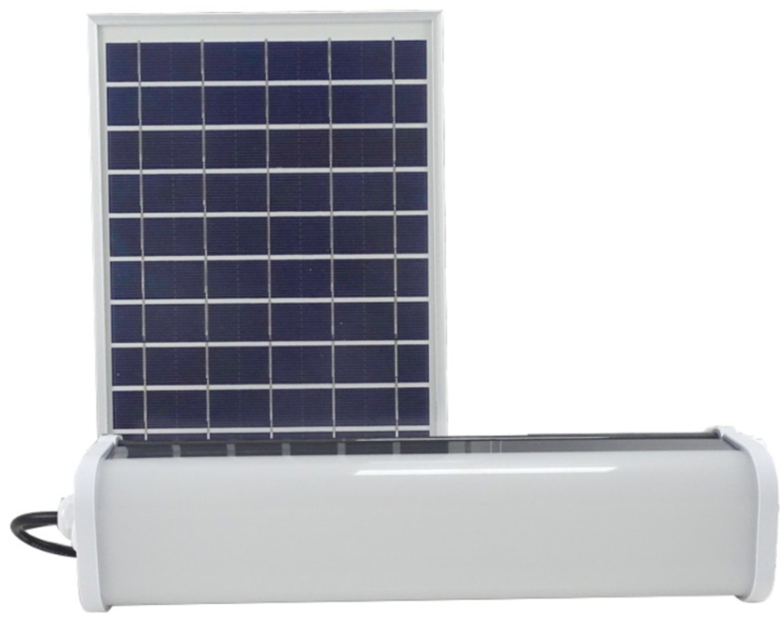 Corp Liniar LED 30W Cu Panou Solar 300x72x68mm
