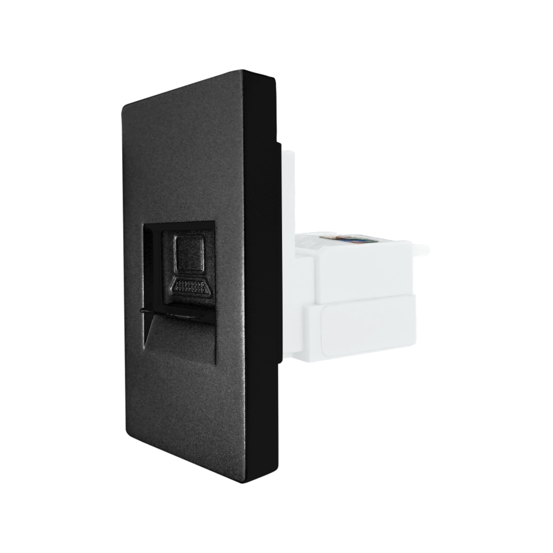 Modul Priza Internet CAT6 RJ45 1M LUXION, negru