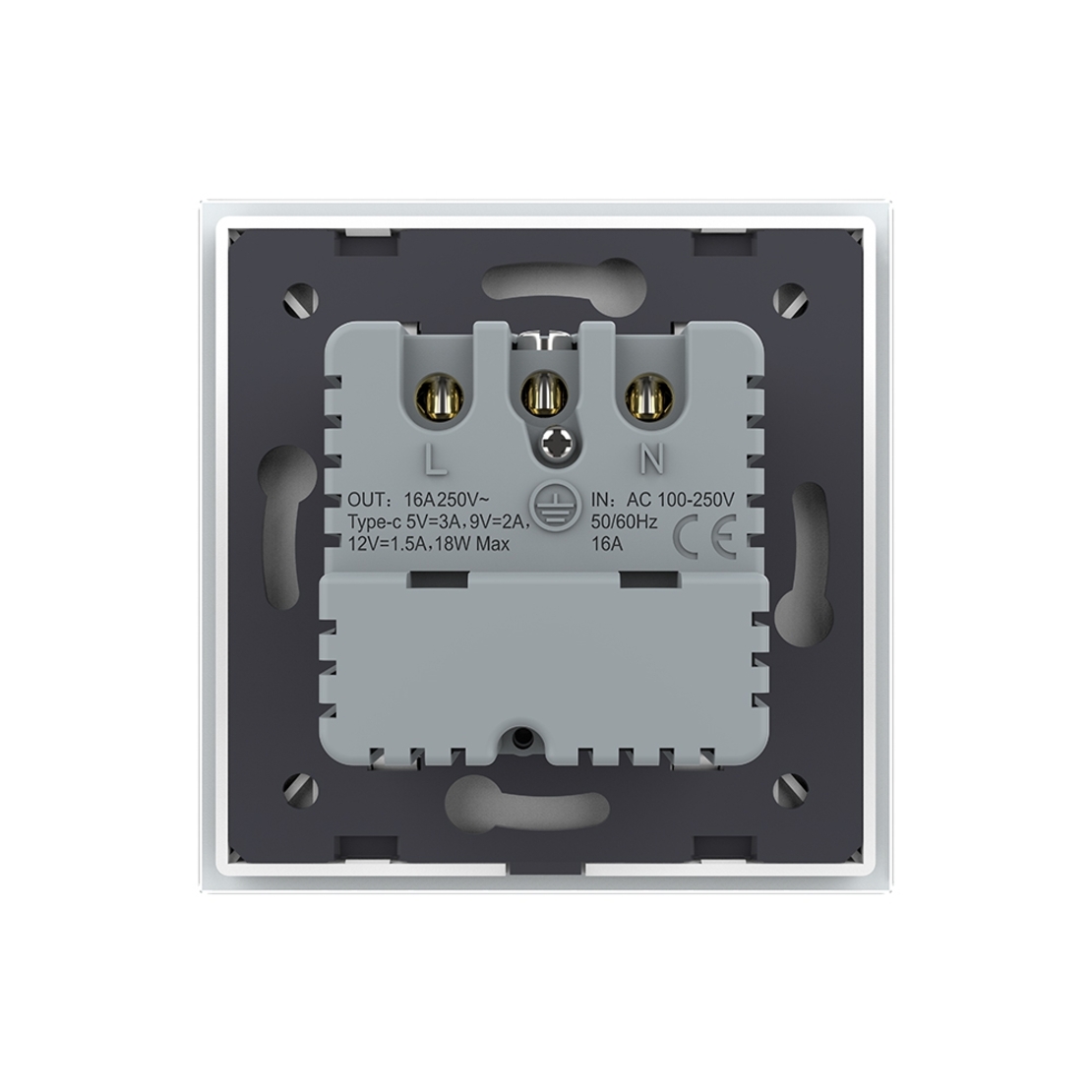 Priza Schuko + USB-C LIVOLO, Standard German - Serie Noua, alb