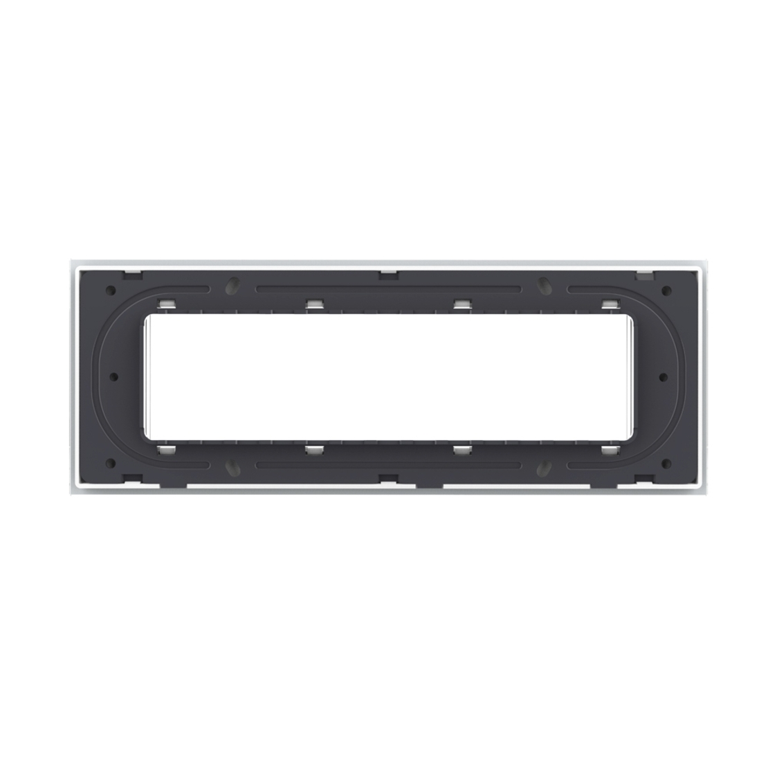 Rama din sticla Livolo standard Italian 6/7 module - Serie noua, alb