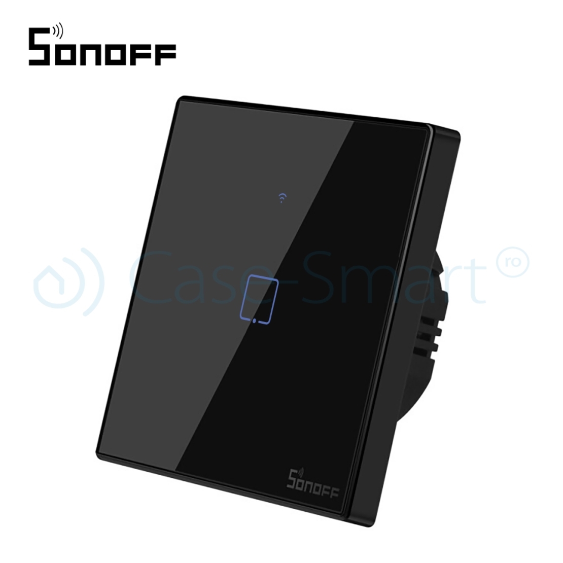 Intrerupator simplu cu touch Sonoff T3EU1C, Wi-Fi + RF, Control de pe telefonul mobil