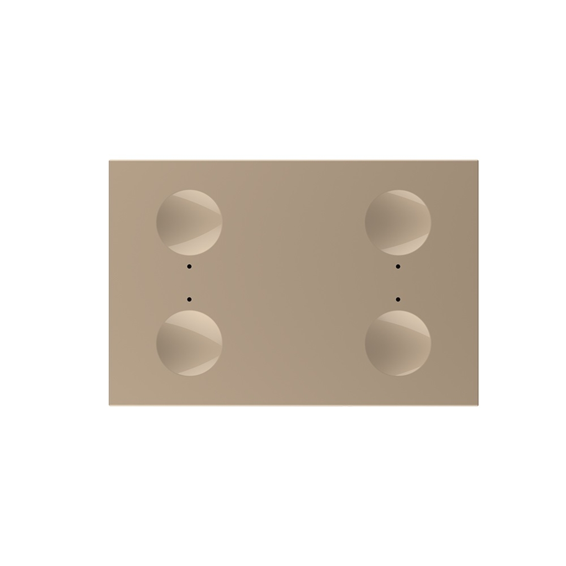 Modul intrerupator cvadruplu cu touch Livolo standard Italian, Serie noua, auriu