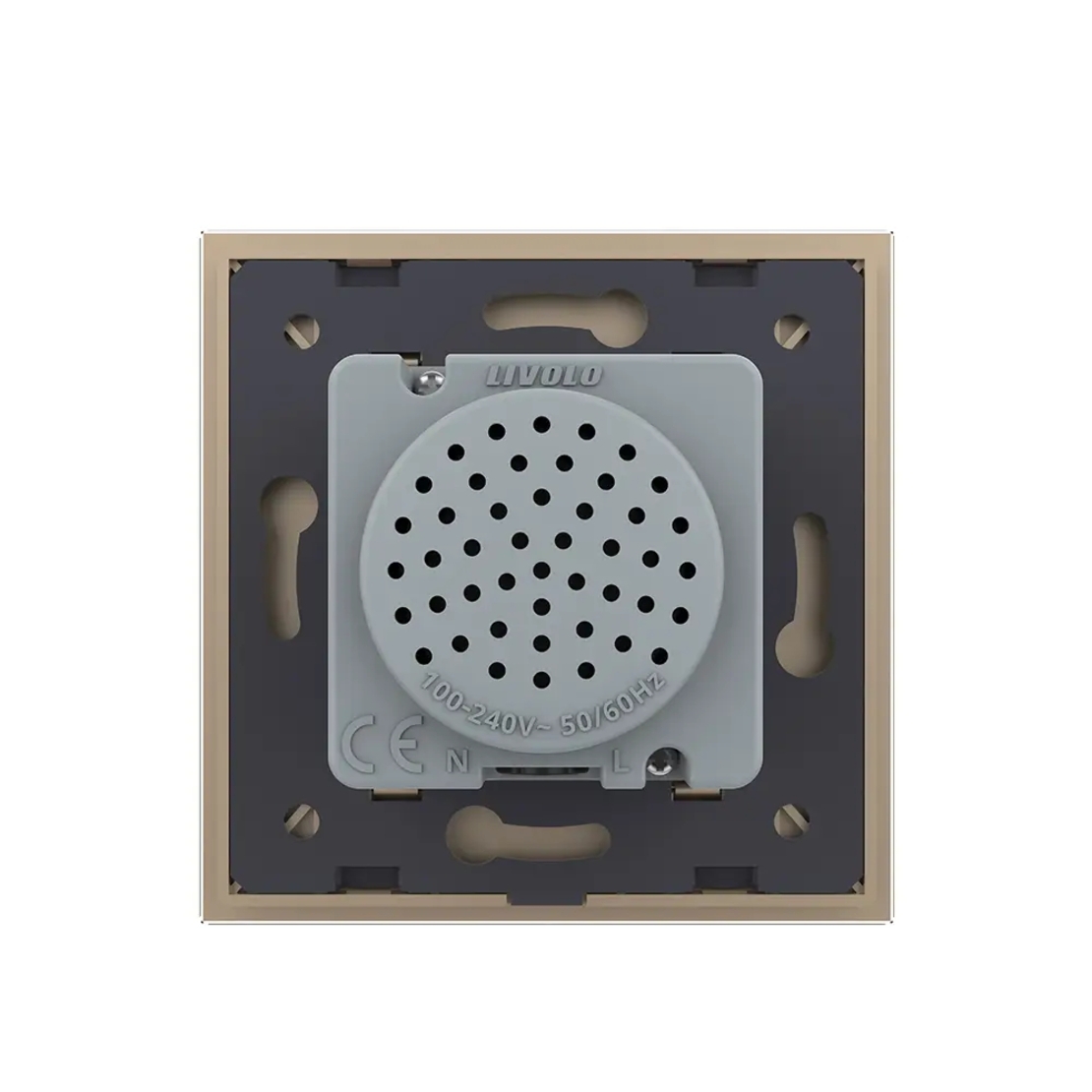 Boxa Bluetooth Livolo cu Rama din Sticla, auriu