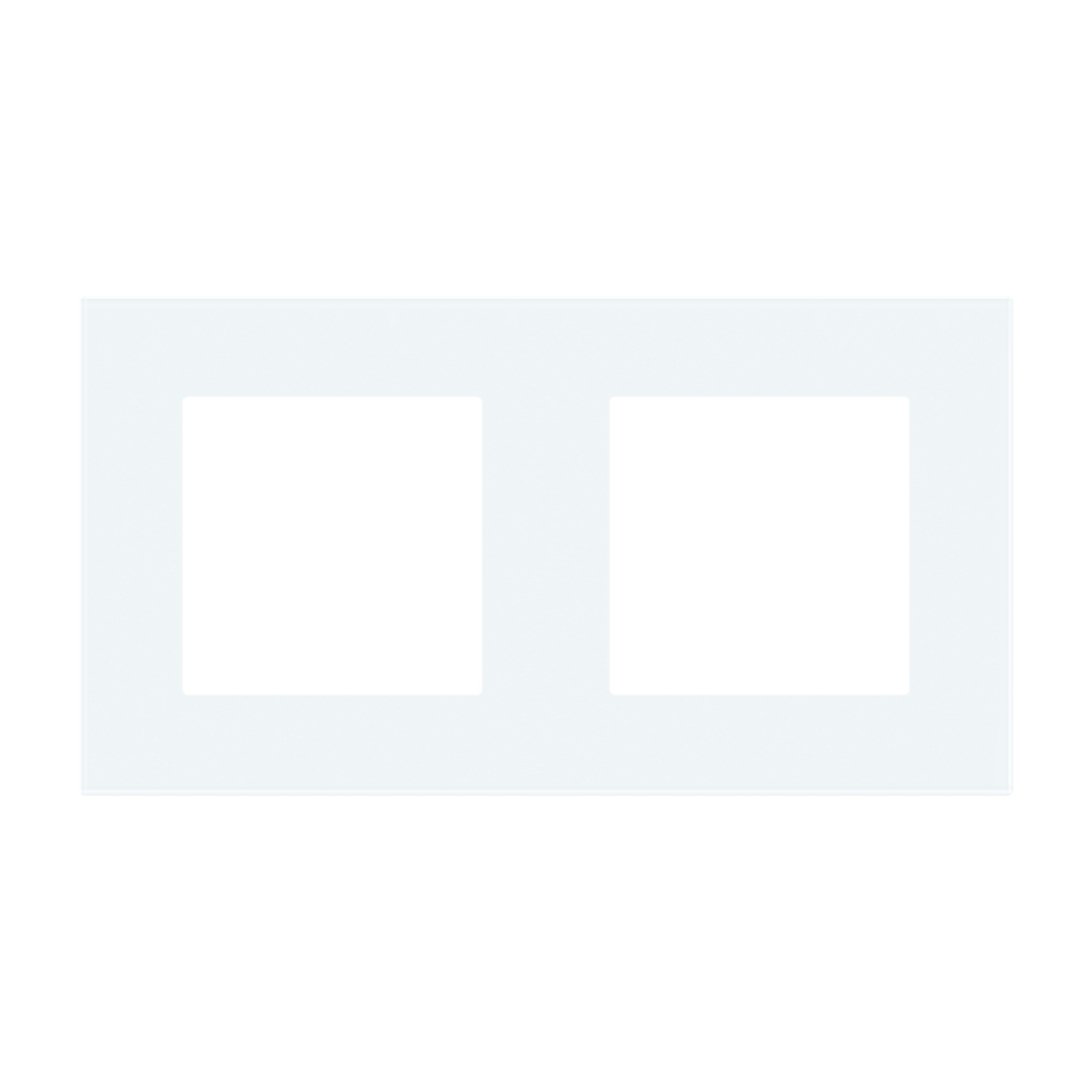 Rama Dubla LUXION Din Sticla, alb