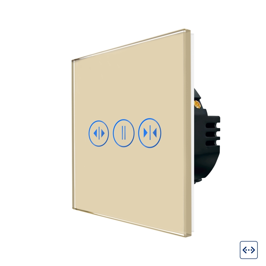 Intrerupator Wi-Fi Draperie cu Touch din Sticla LUXION, auriu