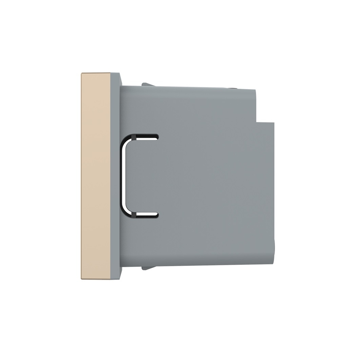 Modul Intrerupator Simplu Cap Scara / Cruce cu Touch LIVOLO 1M standard Italian, Protocol ZigBee EC, auriu