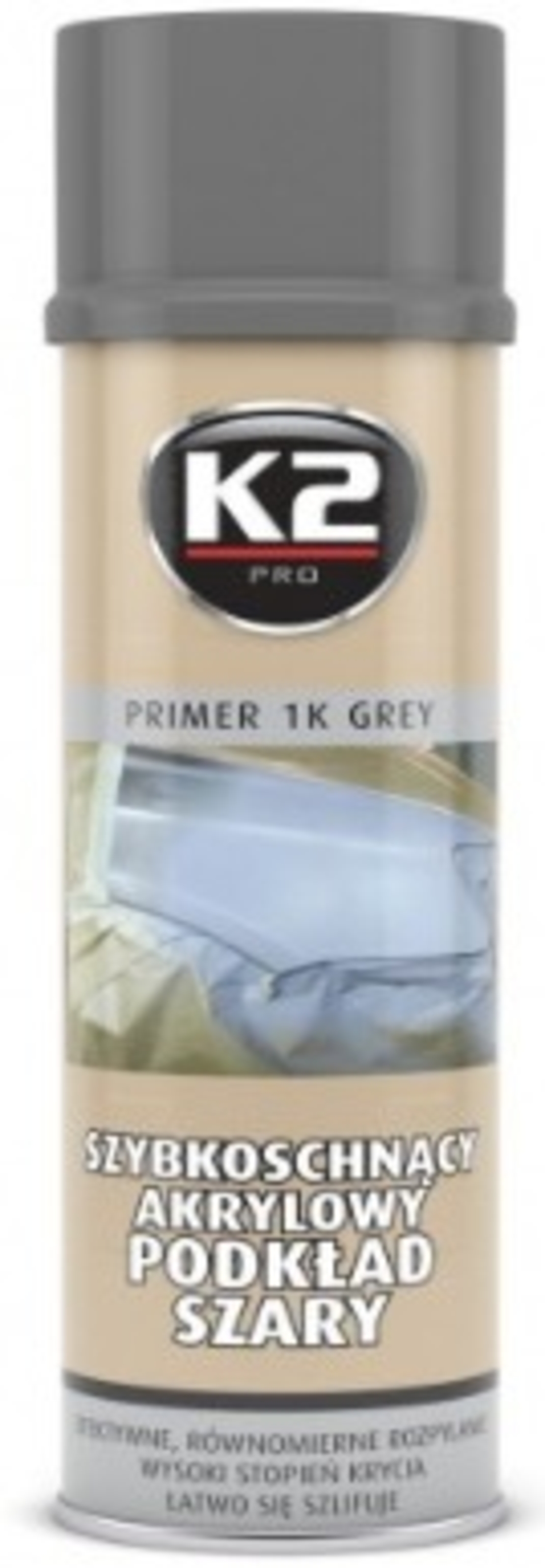 PRIMER 1K GREY 500 ml. - Spray grund gri 500 ml.