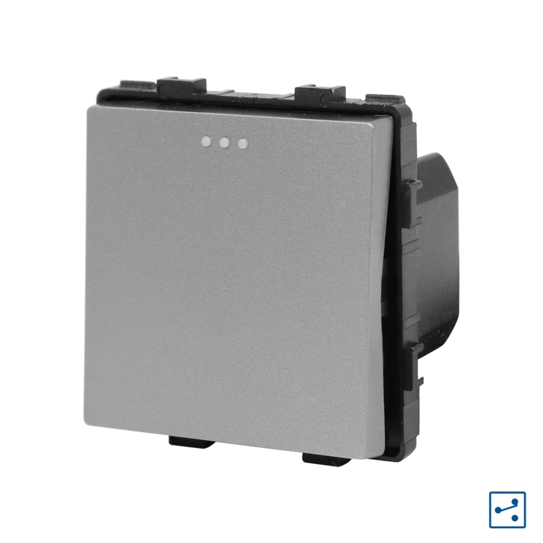 Modul Intrerupator Simplu Cap Scara Mecanic LUXION, gri