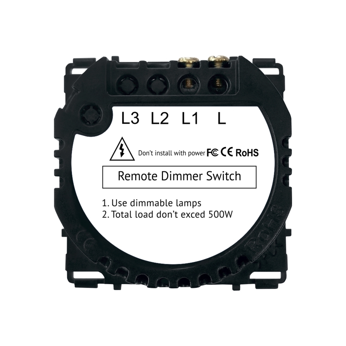 Modul Intrerupator Simplu cu Variator, RF433 cu Touch LUXION