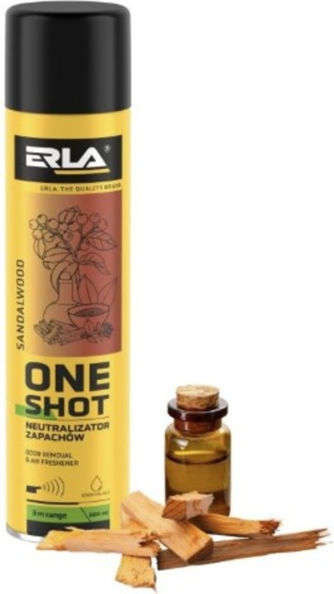 ERLA ONE SHOT - SANDALWOOD neutralizator miros 600ml.