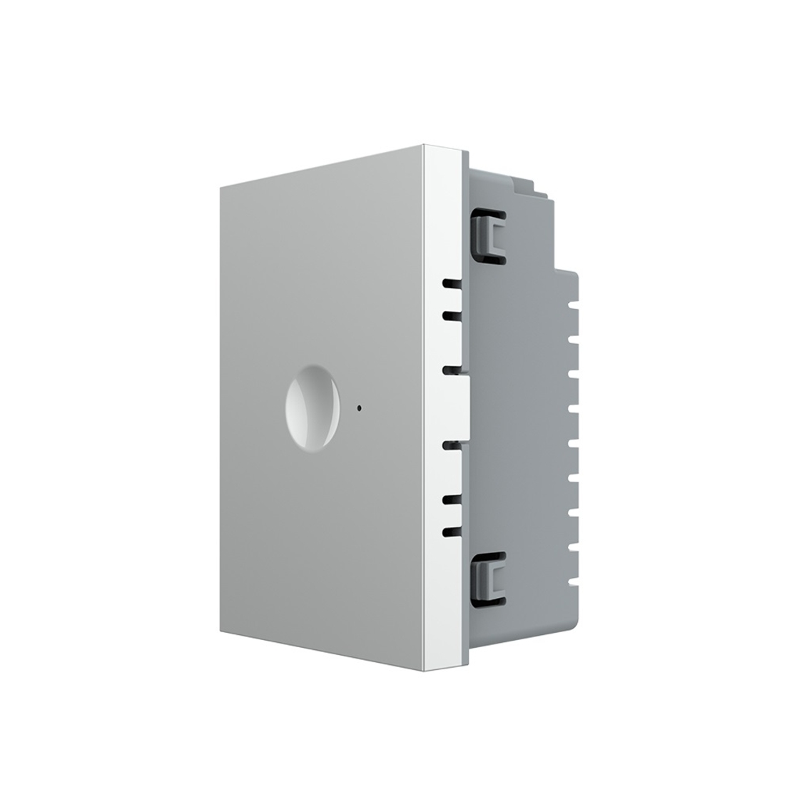Modul intrerupator simplu cap scara / cap cruce wireless cu touch Livolo standard Italian, Serie noua, gri