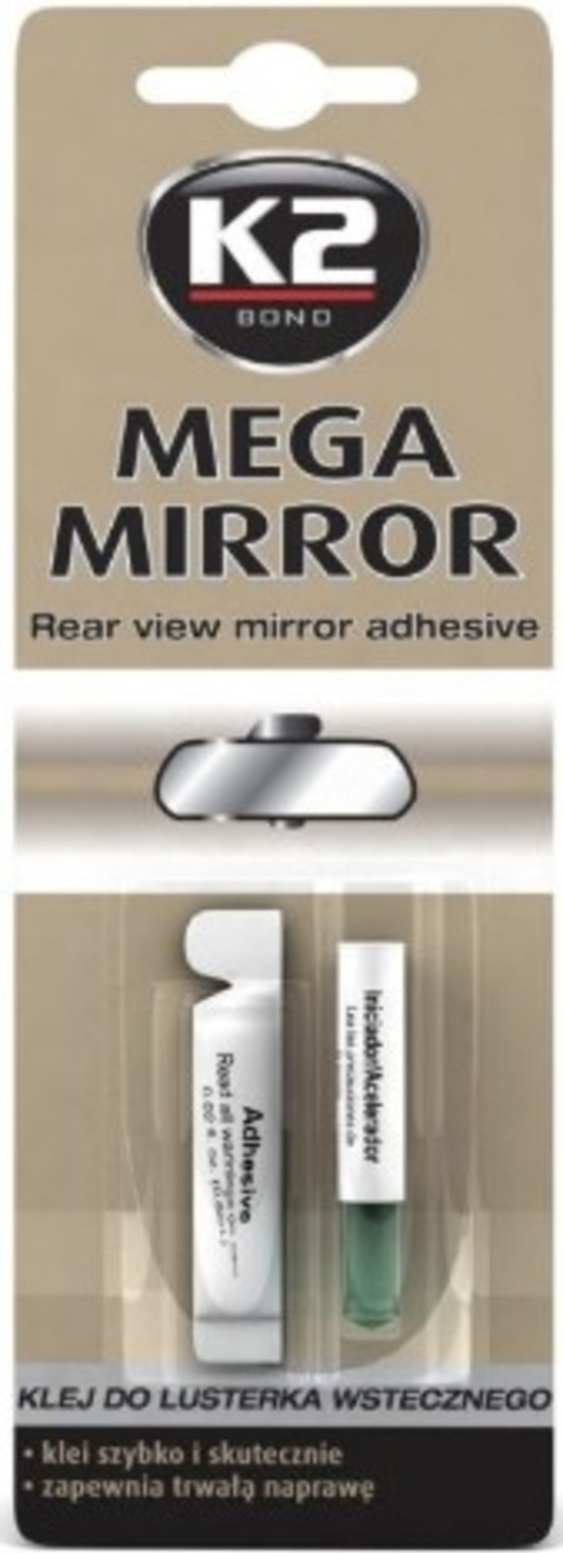 MEGA MIRROR - Adeziv pt.lipit oglinzi retrovizoare (60 sec.)