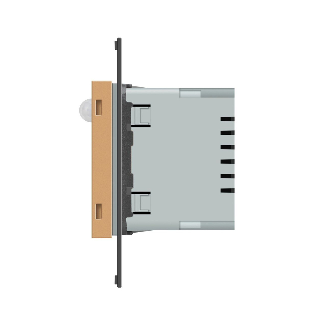 Modul lampa de veghe LED Livolo cu senzor miscare incorporat, auriu