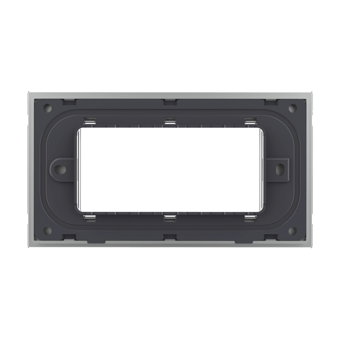 Rama din sticla Livolo standard Italian 4 module - Serie noua, gri