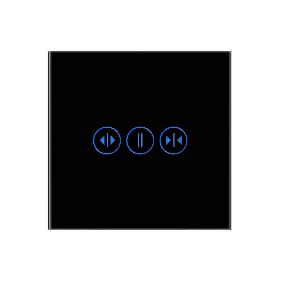 Intrerupator Rulouri cu Touch din Sticla LUXION, Protocol Zigbee Tuya, negru