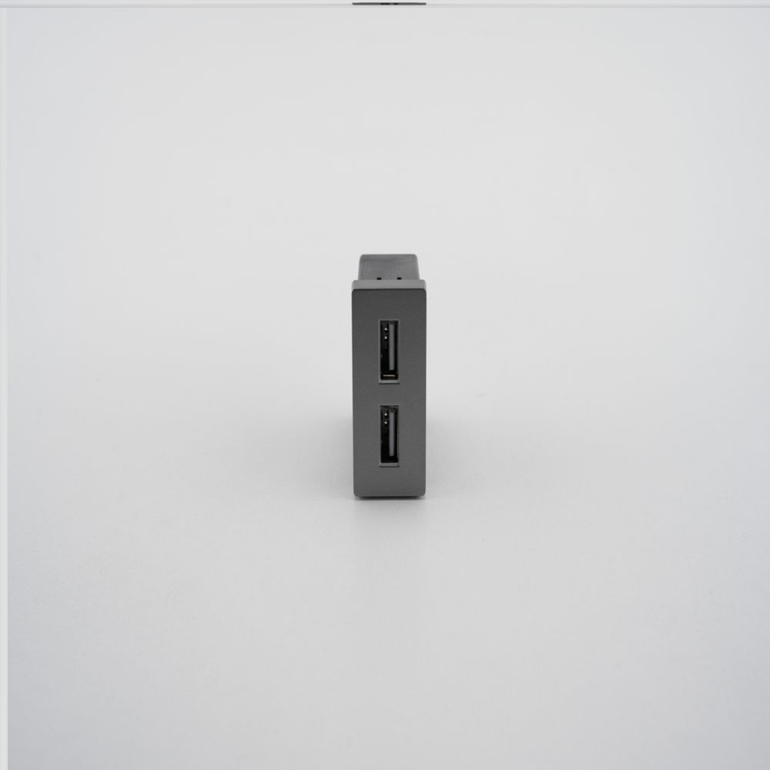 Modul Priza USB 2.4A 5V LUXION, gri