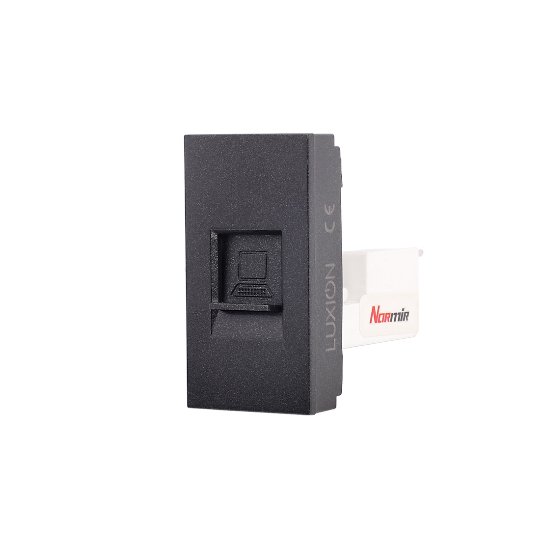 Modul Priza Internet 1M LUXION, Standard Italian, negru