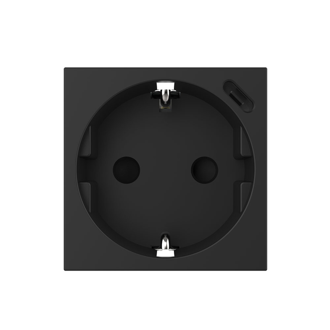 Modul Priza Schuko + USB-C LIVOLO, Standard German - Serie Noua, negru