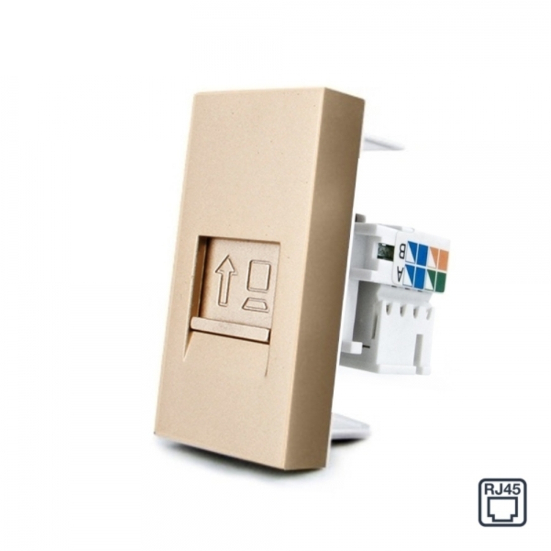 Priza internet Livolo, auriu