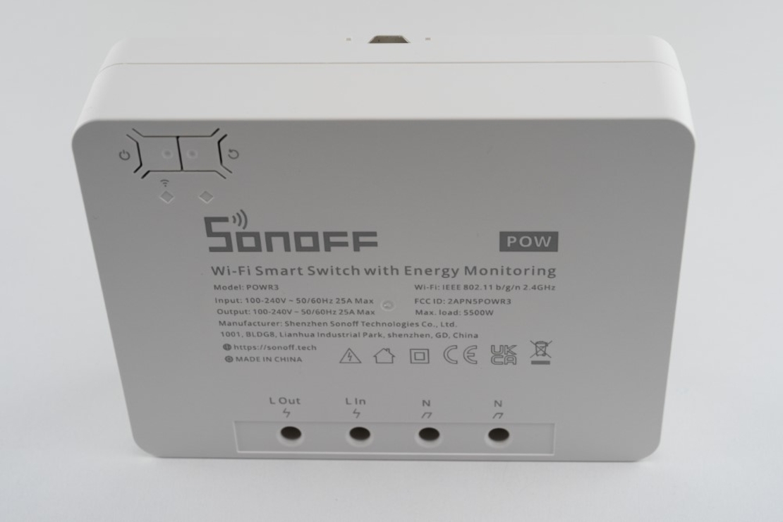 Releu Wi-Fi Sonoff Pow R3, Monitorizare consum electric, Control aplicatie & vocal