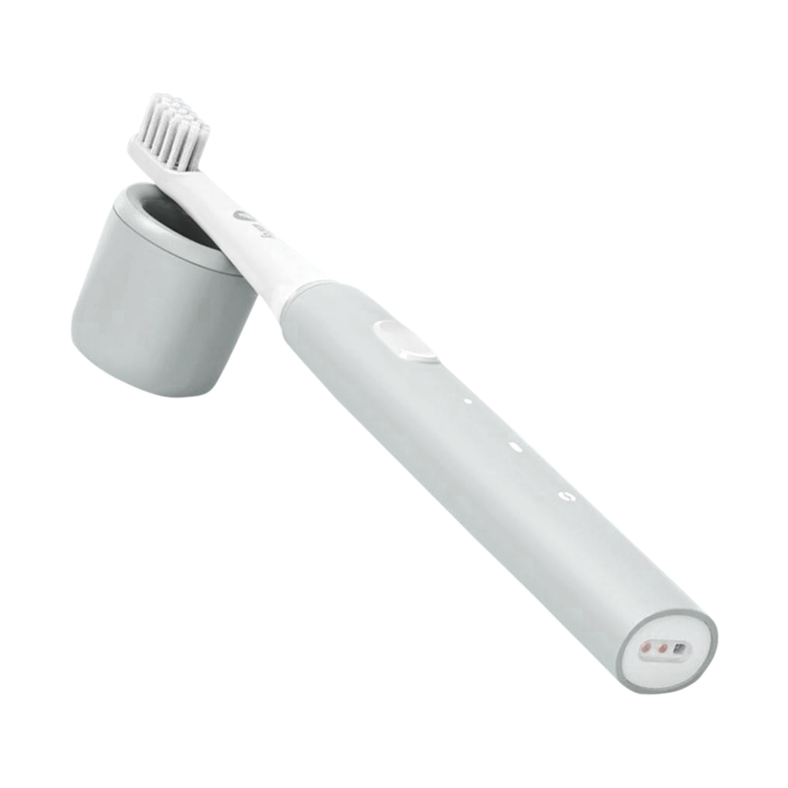 Periuta de dinti electrica Sonic Infly, Baterie 320 mAh, Impermeabila IPX7, Incarcare USB, gri