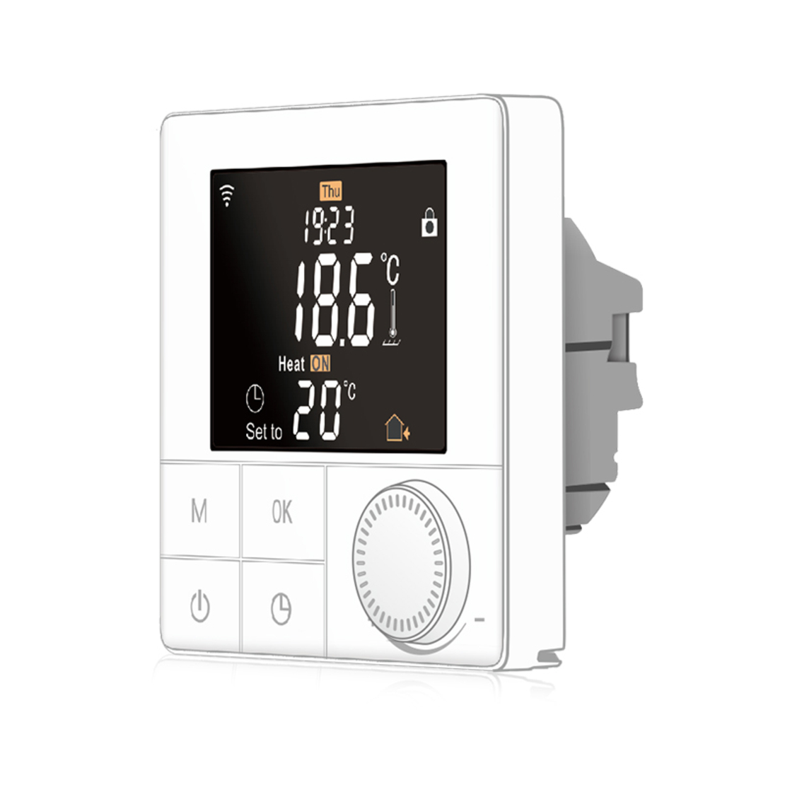 Termostat Wi-Fi pentru incalzirea electrica in pardoseala BeOk TR8B-WIFI-EP