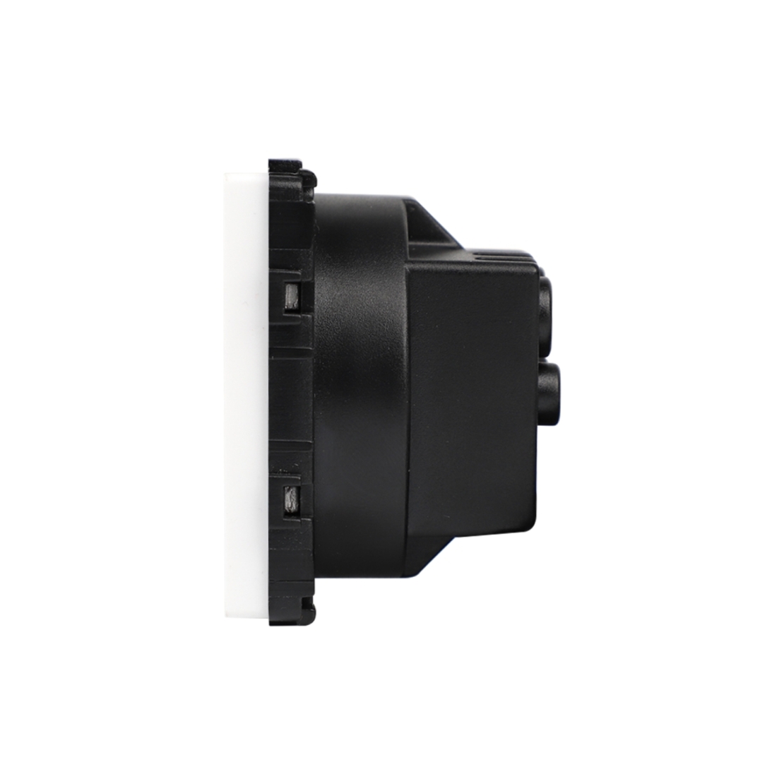 Modul Priza Simpla Fara Rama Din Sticla LUXION, alb